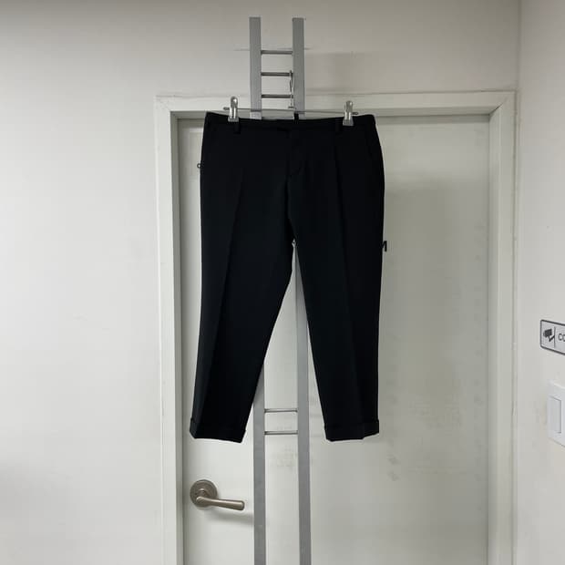 디스퀘어드2 블랙 슬랙스 40(W)