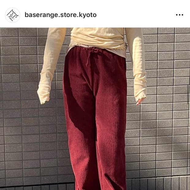 베이스레인지 더글라스팬츠 aster brown red