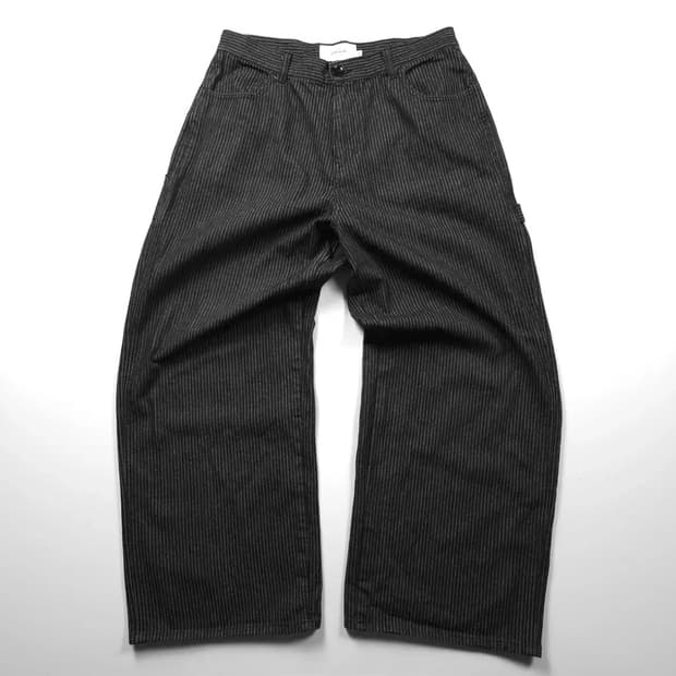 아카이브 빈티지 와이드핏 히코리 카펜터 워크 팬츠 (L)