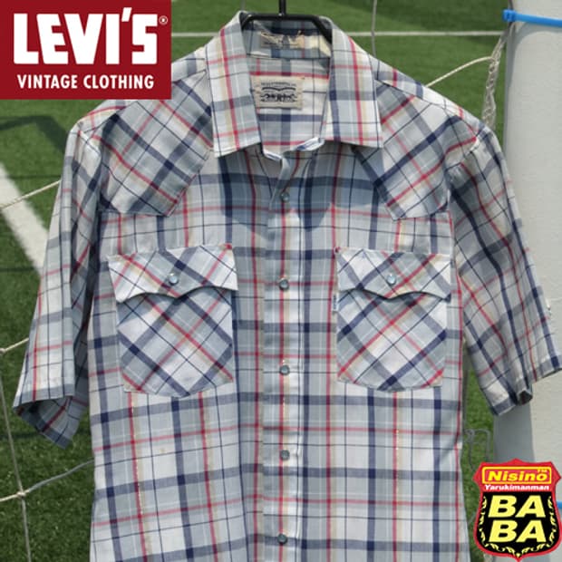 80s Levi's vintage 웨스턴 은박셔츠!