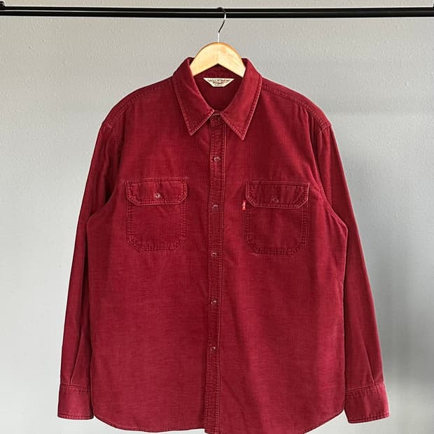 [M]리바이스 Levi's 버건디 코듀로이 셔츠