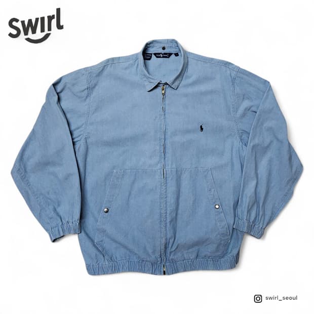 90s Polo chambray harrington jacket