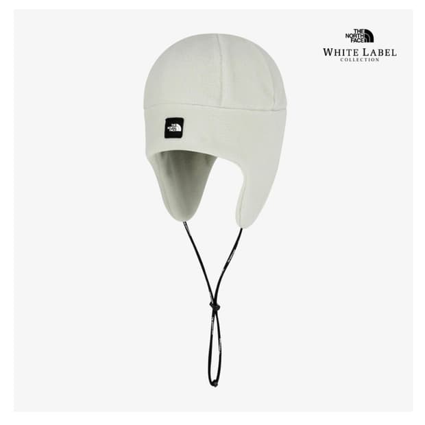 노스페이스 화이트라벨 플리스 이어머프 비니