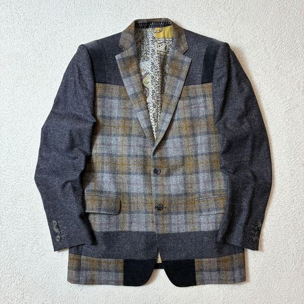 에트로 ETRO 15A/W 울 배색 블레이저 자켓 PN6857