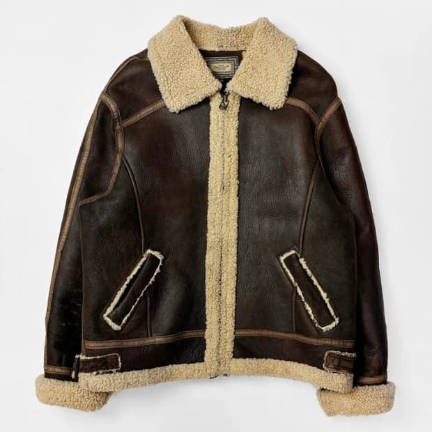 GALLUCCI 90's 시어링 플라이트 무스탕 자켓 PN5532   