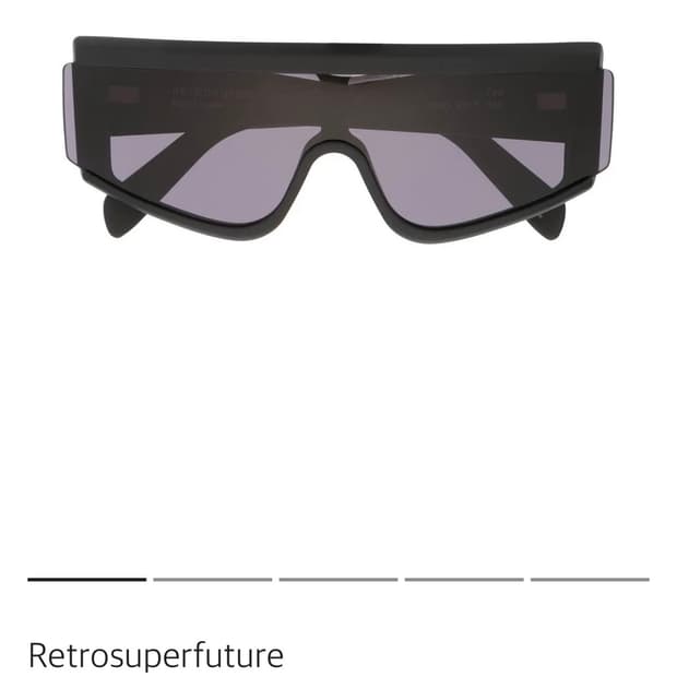 레트로슈퍼퓨처 플랫 피크 틴트 렌즈 선글라스