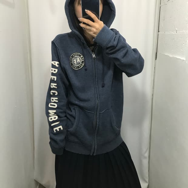 아베크롬비 네이비 후드집업 (L)