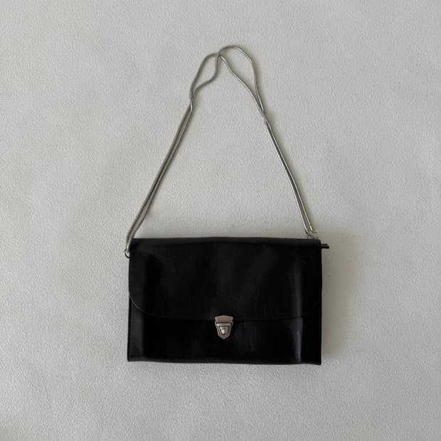 Pre owned 레더 워렛 숄더백