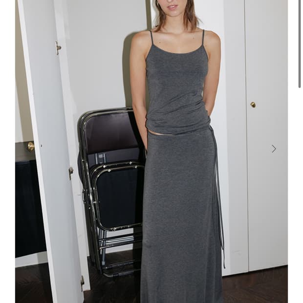 le17 르917 basico 슬리브리스 스커트 세트 