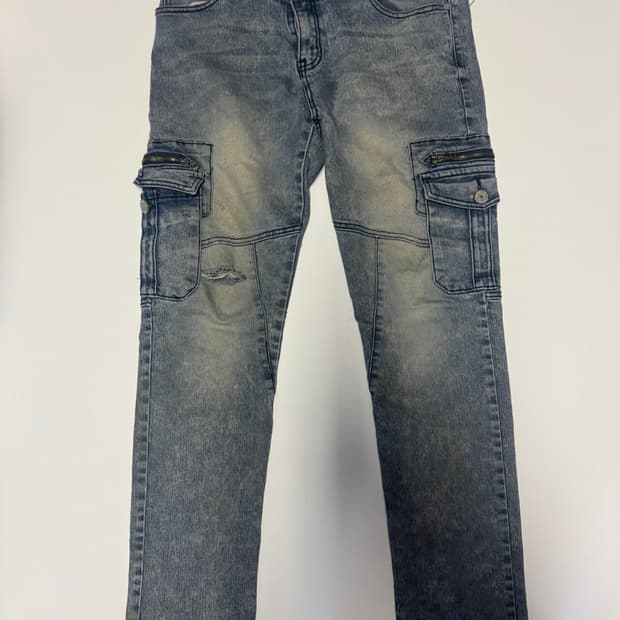 CECR VINTAGE 빈티지 워싱 카고 바이커진 L