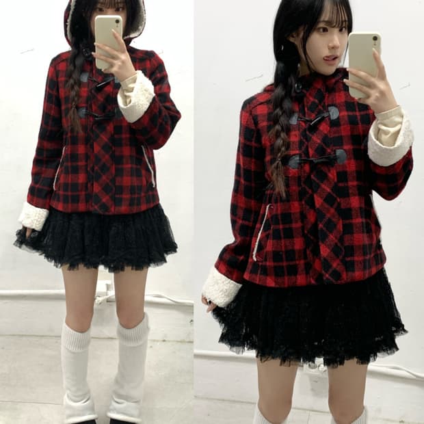 [ROTE ROSE] 캐캐체 아무, 데스노트 미사깔 폭닥 코트