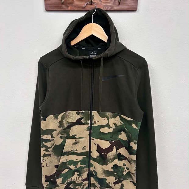 [S] 나이키 카모플라쥬 드라이핏 후드집업 져지