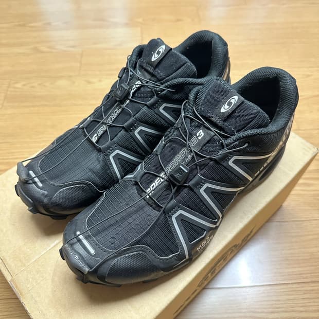 살로몬 스피드크로스3 블랙실버 295