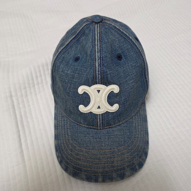 정품 셀린느 트리오페 데님 볼캡