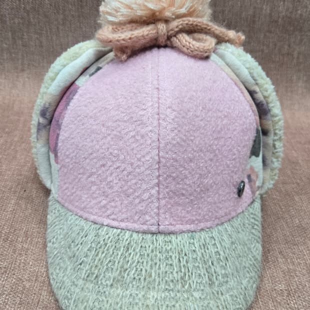 스미스브릿지 귀달이 털모자 핑크색 벙거지