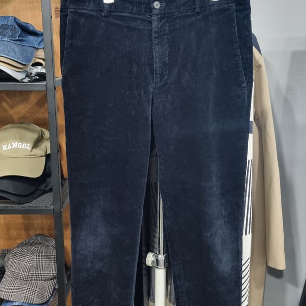 한섬정품) 타임 골덴(코듀로이) 남성용 슬림핏 원터팬츠 허리30 상태좋음