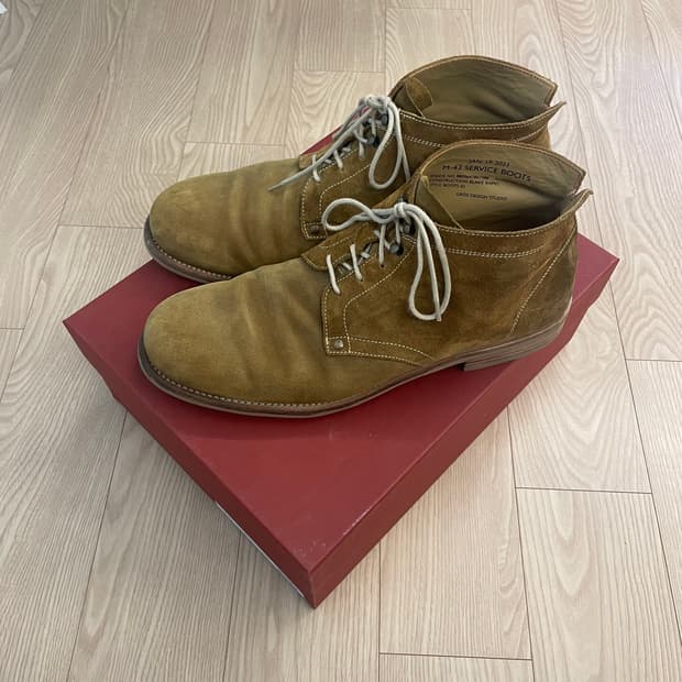 그라더스 부츠 02 스웨이드 올리브 드랩