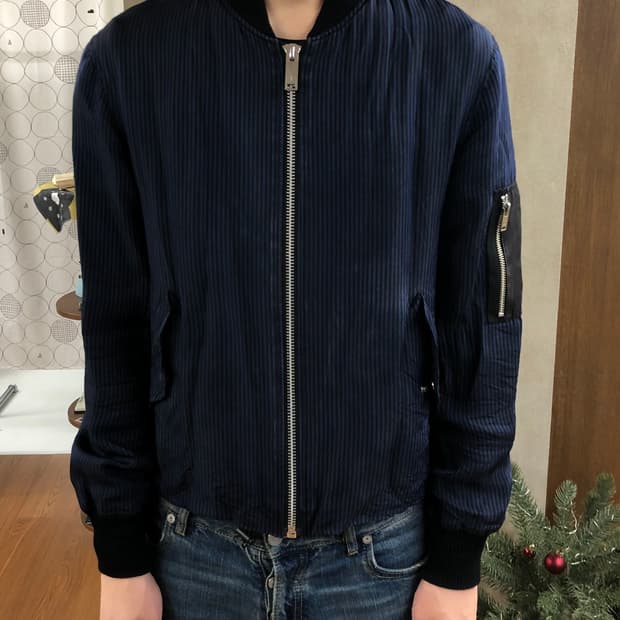 Johnlawrence sullivan 스트라이프 ma1자켓 34