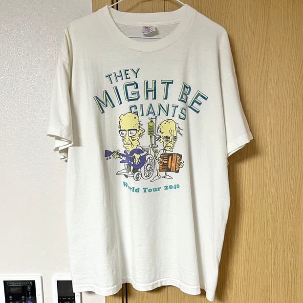 90s 빈티지 밴드티 반팔 티셔츠/ they might be giants