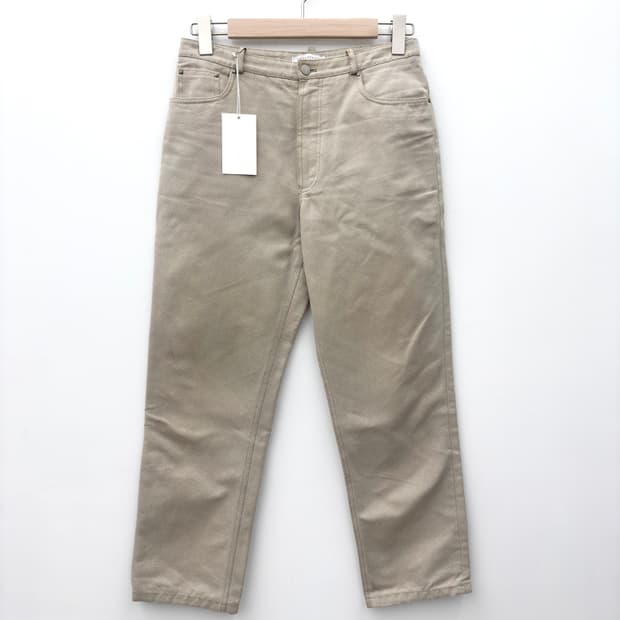 LEATHER PATCH JEANS