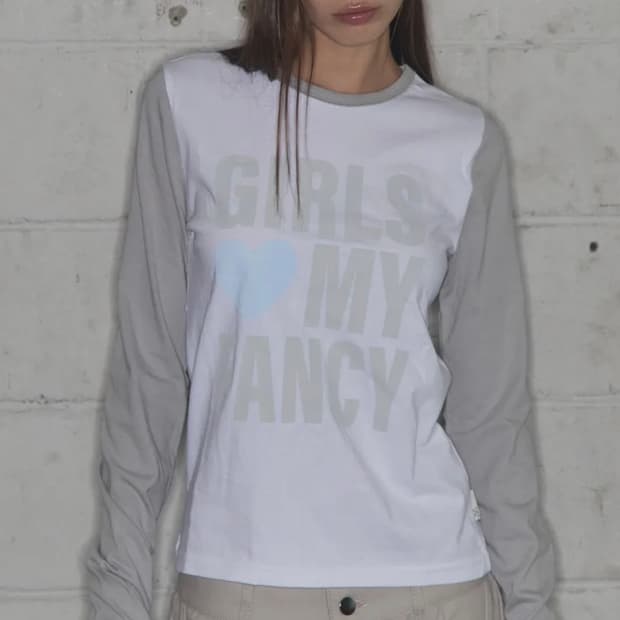 팬시클럽 걸스마이 팬시 롱슬리브 2사이즈 