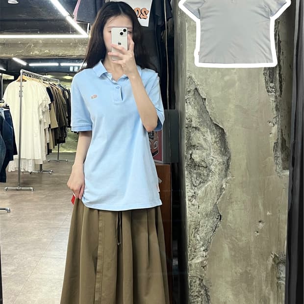 라코스테 반팔 카라티 스카이블루 L #csz4052