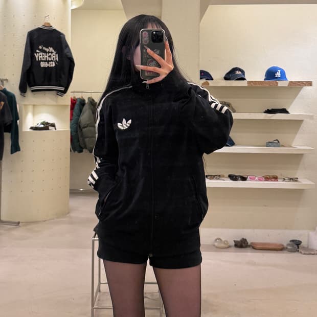 아디다스 파이어버드 트랙탑 자켓 블랙 U975