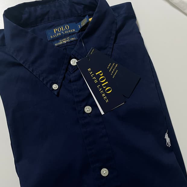 (새상품) polo 폴로 랄프로렌 네이비 정장 신형 셔츠 L