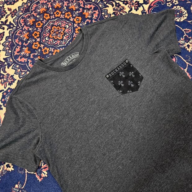 버커루(BUCKAROO) y2k 슬림 포켓 라운드 반팔티셔츠 XL