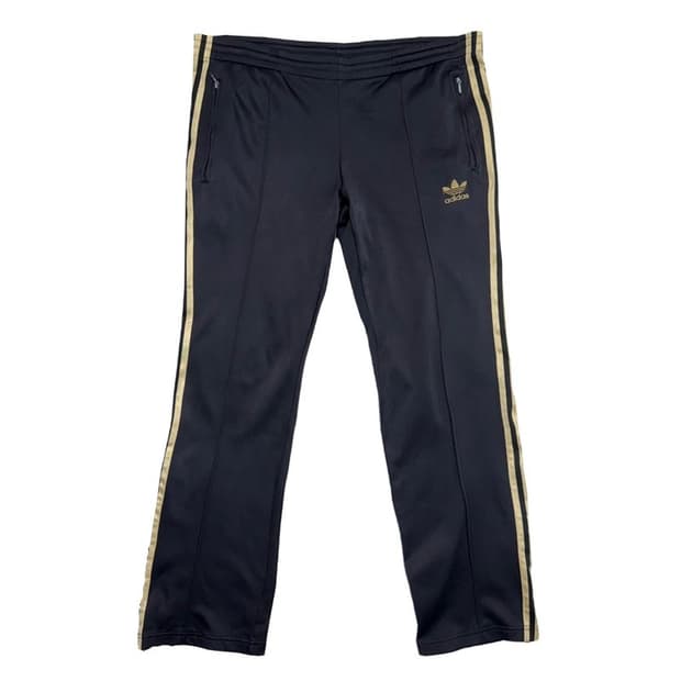 ADIDAS 트레이닝 팬츠 골드 스트라이프 100