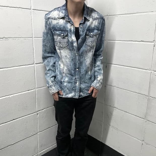  In the attic washed denim jacket