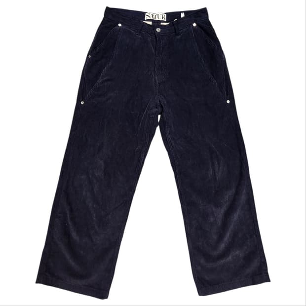 SATUR 네이비 코듀로이 팬츠 (M)