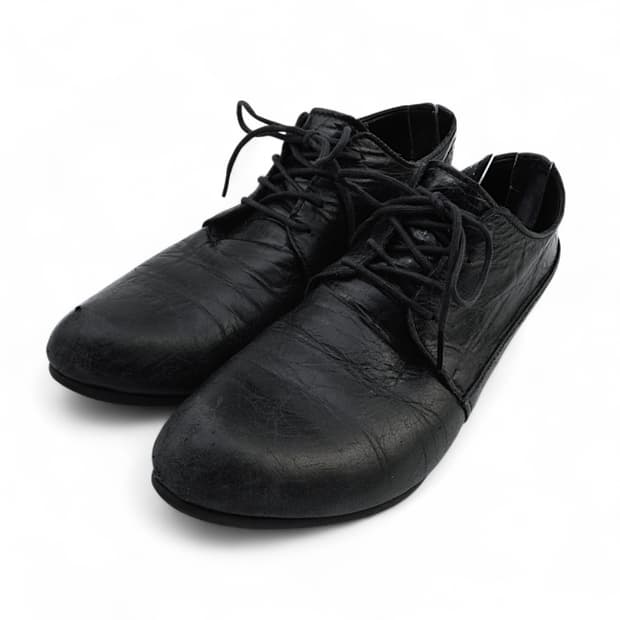 요지 야마모토 느와르 가죽 레이스업 슈즈