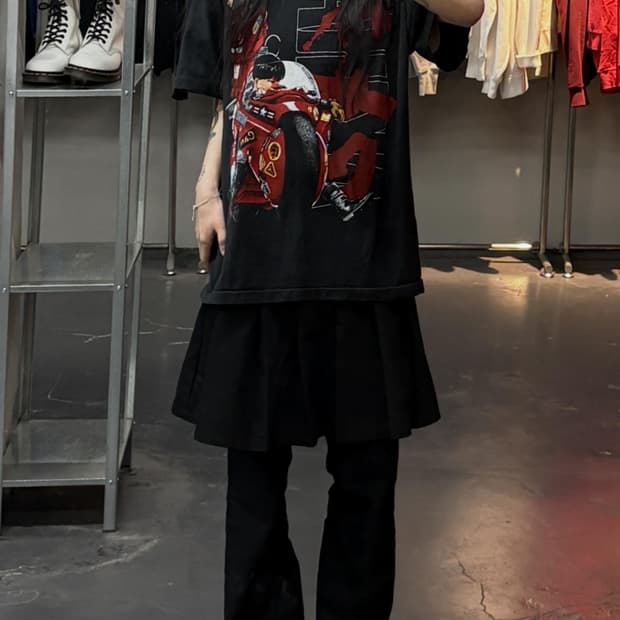 빈티지 아키라 카네다 테츠오 그래픽 반팔 A3717