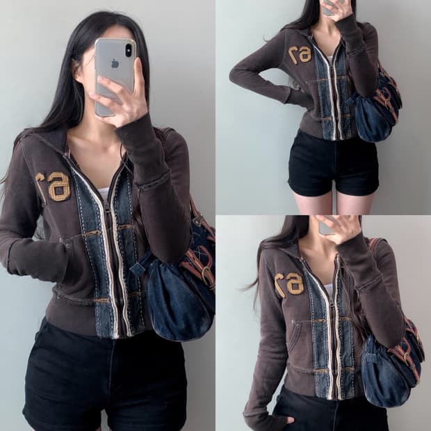 폴로 진스 후드집업