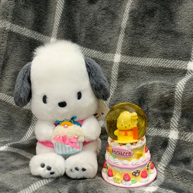 산리오 포차코 희귀레어 2020 생일 마스코트 + 2019 스노우볼 일괄