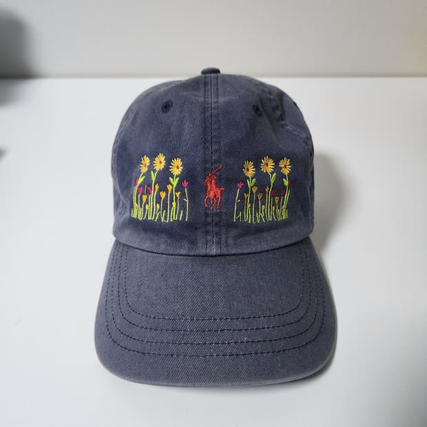 마스컴퍼니 폴로 랄프로렌 플라워 자수 캡