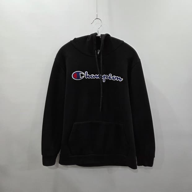 챔피온 스펠로고 자수 기모 후드티 F