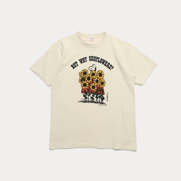60s snoopy sunflower print T