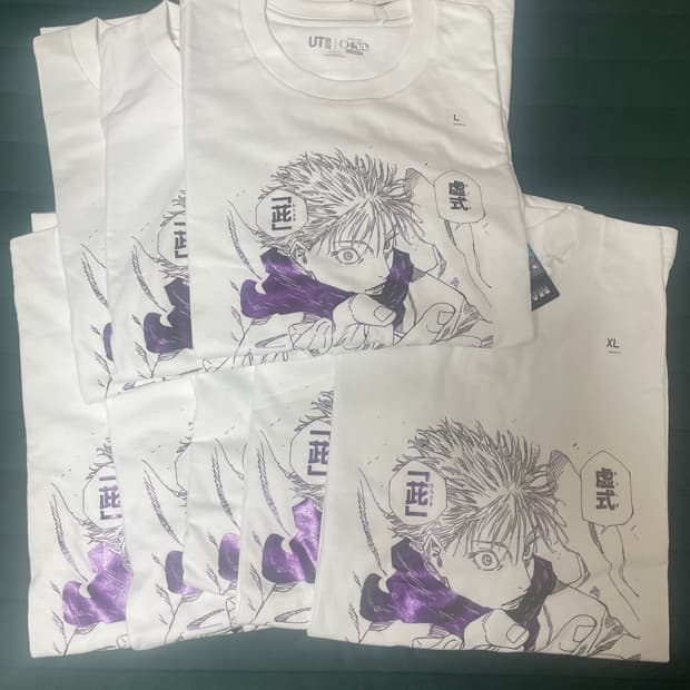 유니클로 고죠 사토루 티셔츠 l xl 새상품 당일배송