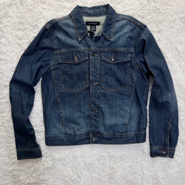 캘빈클라인 데님 청자켓