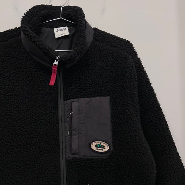 지프 어드벤쳐 벨크로와펜 하이넥 뽀글이 플리스