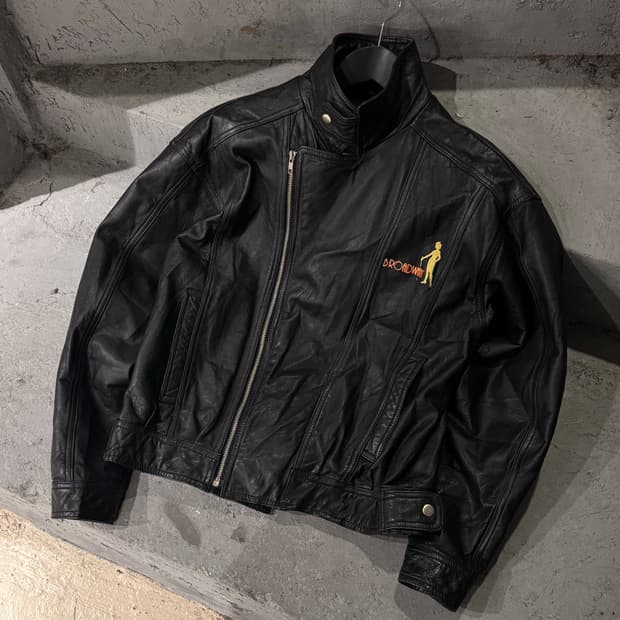 Broadway 언발란스 비대칭 소가죽자켓 