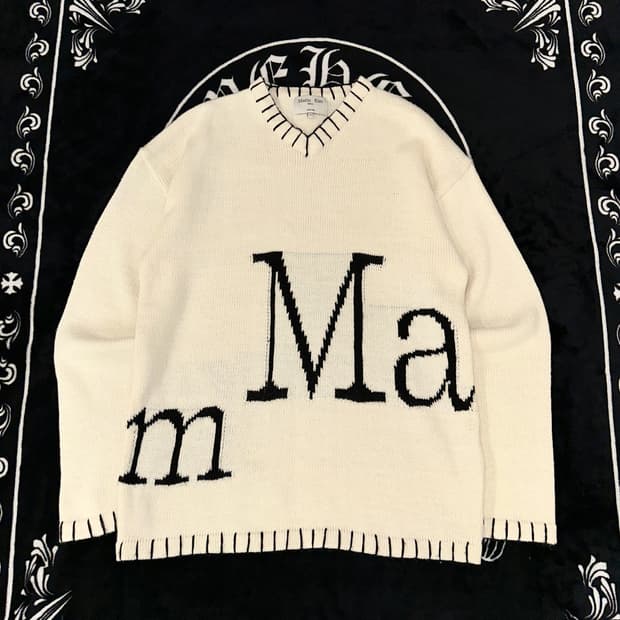 Matin kim stitch hairy kint 오버핏