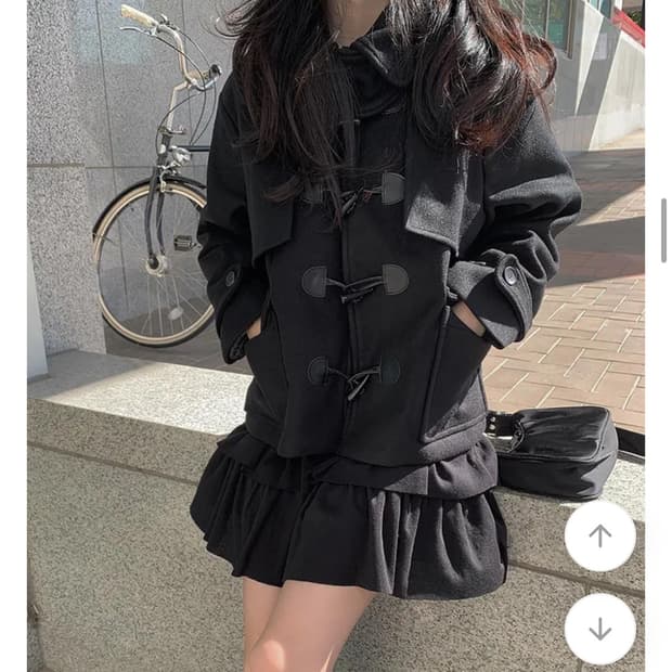 고갸루 떡볶이 숏코트 