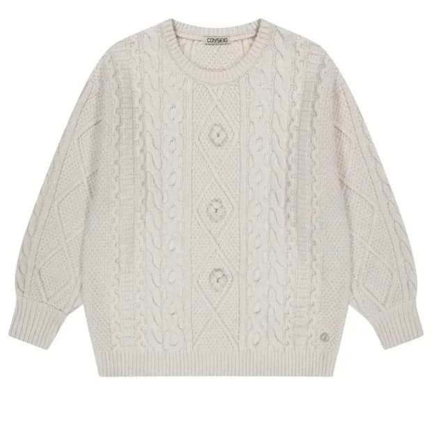 코이세이오 폼폼니트 아이보리