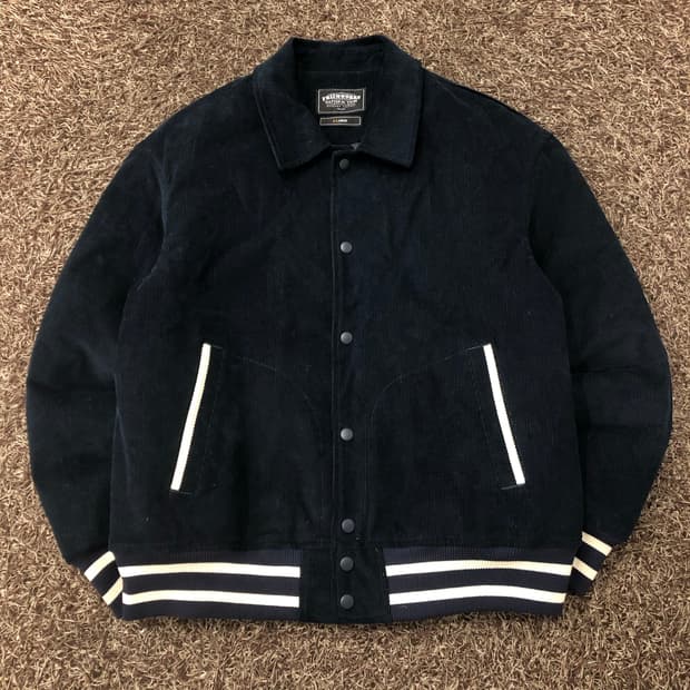 프리즘웍스 코듀로이 바시티 퀄팅 자켓