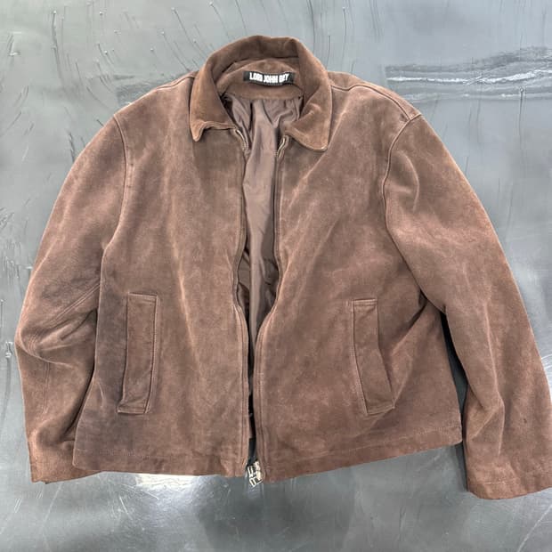 로드존그레이 스웨이드 자켓