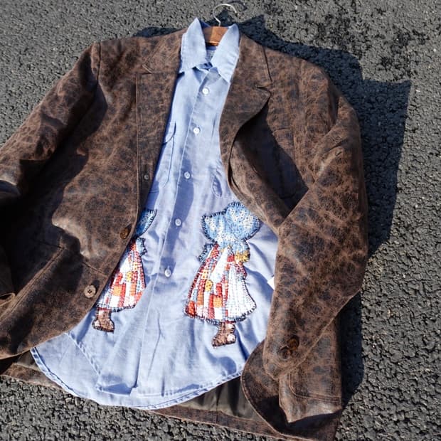 90s 이태리 메이드 크랙 블레이저