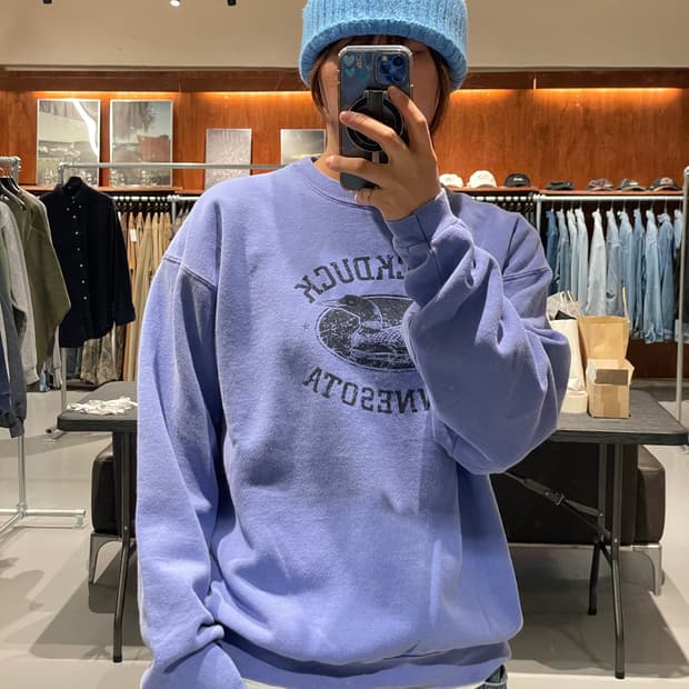 Vintage print sweat shirt